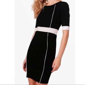 Panel Detail Midi Dress